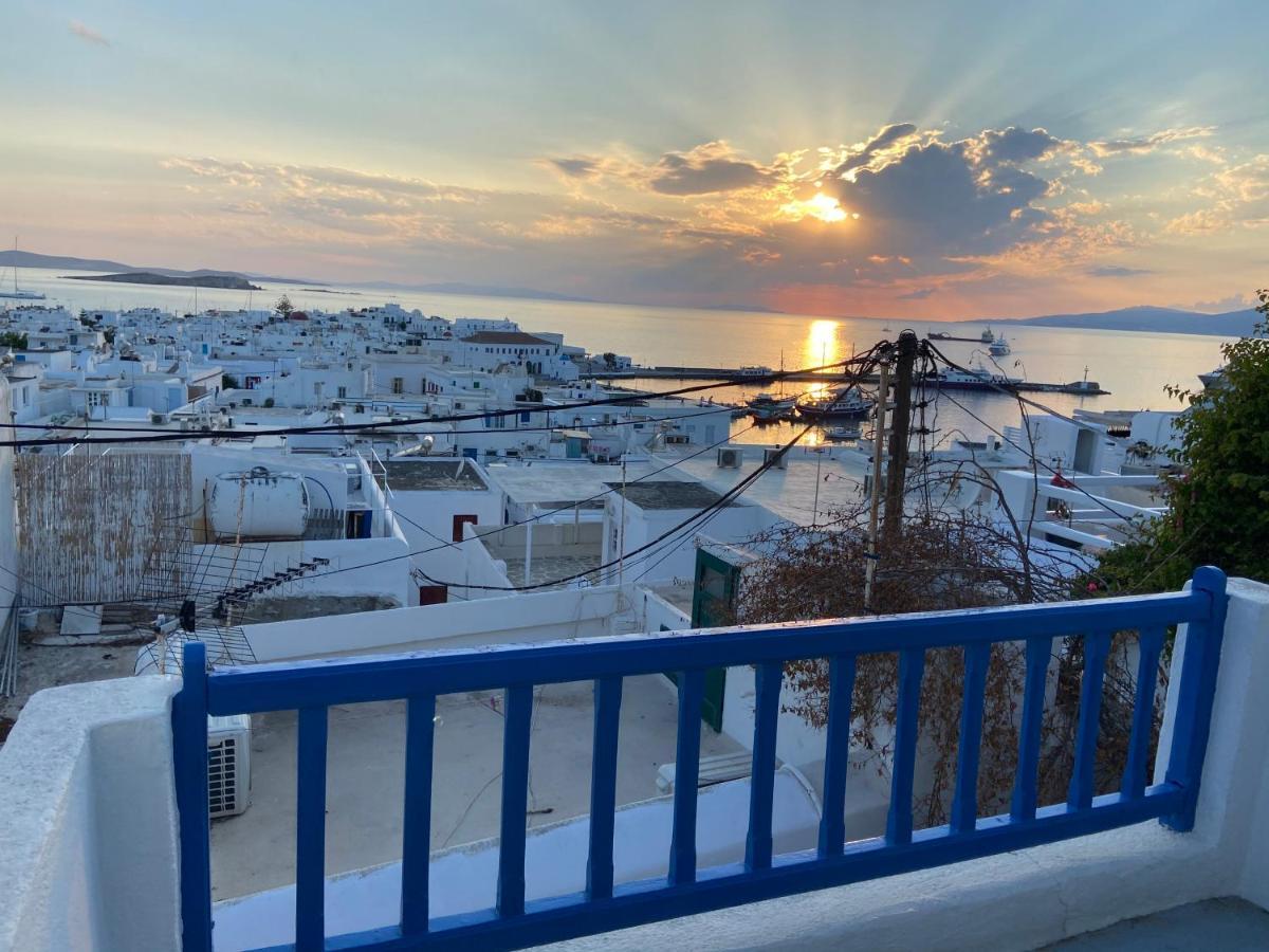 Elenitas Town House With Veranda And Sea View Mykonos Town Экстерьер фото