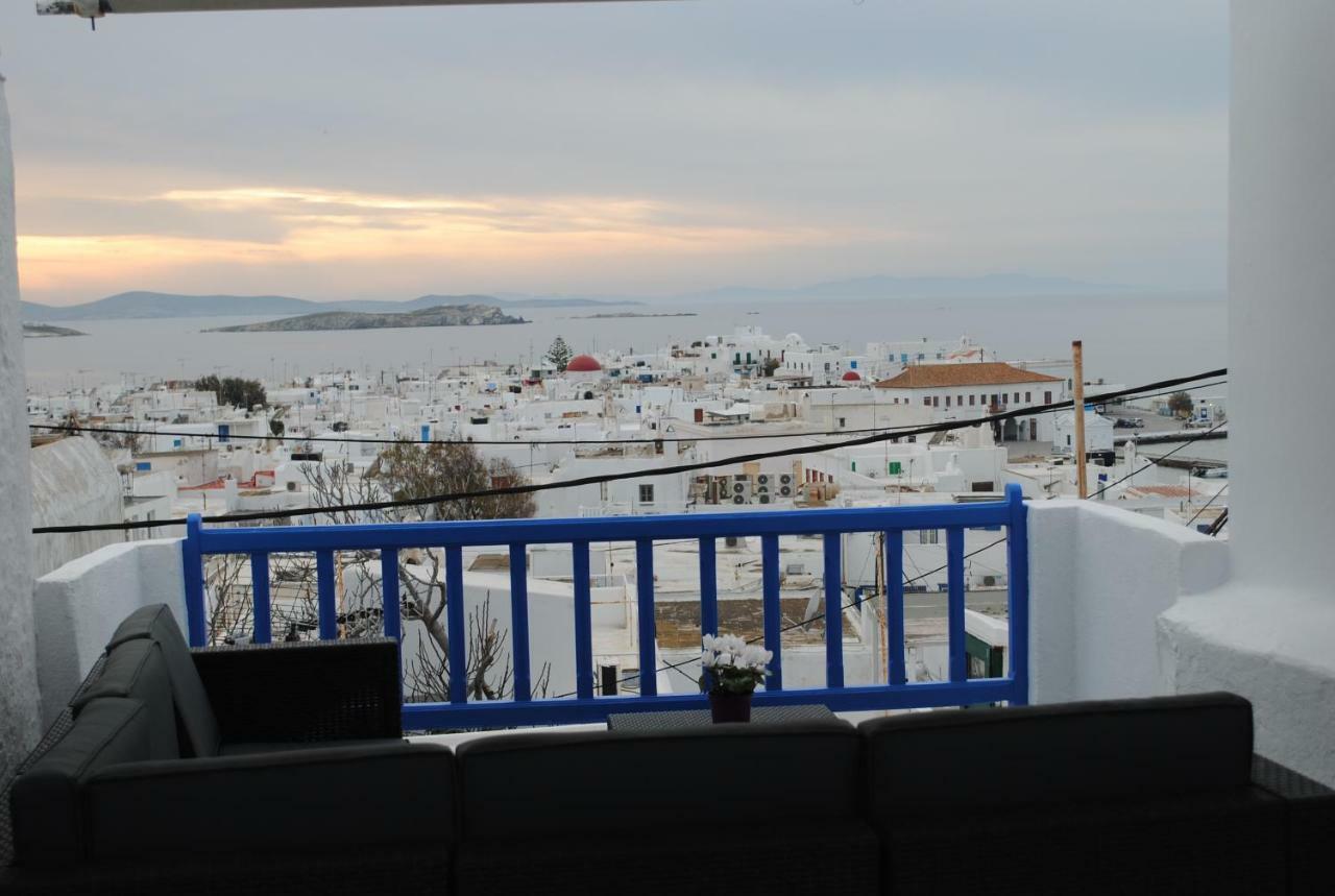 Elenitas Town House With Veranda And Sea View Mykonos Town Экстерьер фото